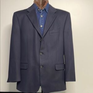 Emanuel Ungaro Cashmere Blazer in a Rich Navy Blue Tone